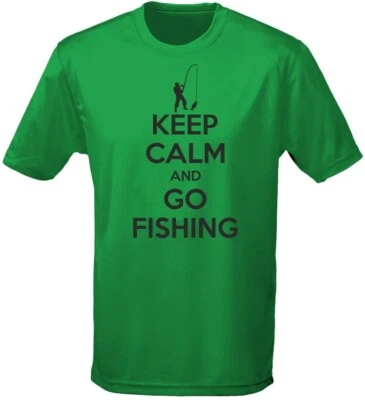 Keep Calm And Go Fishing Kinder Unisex T-Shirt 8 Farben (XS-XL) von swagwear