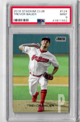 2018 Stadium Club Trevor Bauer PSA 9 - Image 1 of 2