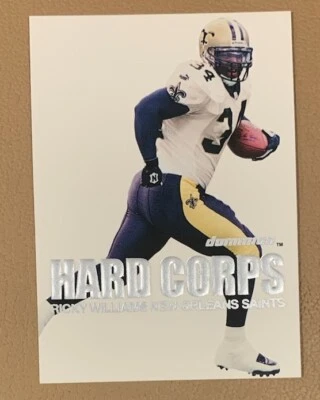 2000 SkyBox Dominion Hard Corps Saints Football Card #6 Ricky Williams  - Image 1 of 2