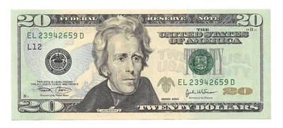 2004 $20 SAN FRANCISCO FRN. Crisp & Uncirculated Banknote. - Image 1 of 2