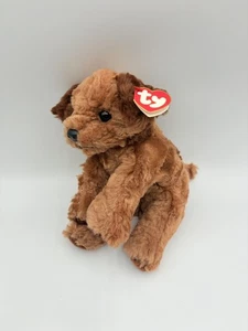TY Dog Plush Chips Brown Puppy Dog Original Tags 1996 - 11" - Picture 1 of 9