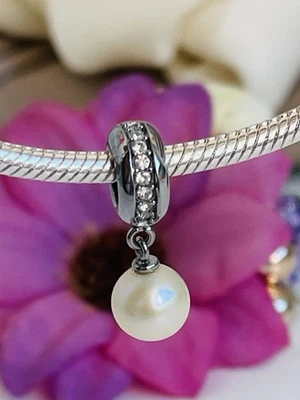 Charm Morellato Pendente Perla Con Cristalli  Linea Drop - Immagine 1 di 4