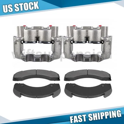 Front Left & Right Disc Brake Caliper Brake Pads Set for 1996-2002 Isuzu FSR - Image 1 of 4