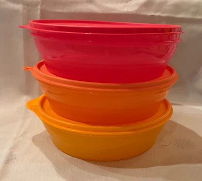 Tupperware_ 3teilger Schüsselset 1L farbig_Ausstellungsstücke - Bild 1 von 4