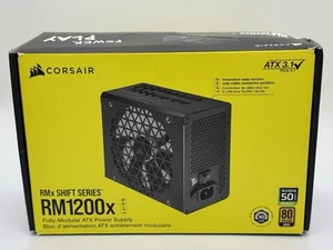 Fuente de alimentación Corsair RM1200x Shift ATX totalmente modular negra CP-9020254-NA - Imagen 1 de 3