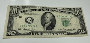 1950 A $10 San Francisco District Federal Reserve Note Crisp & Clean - Picture 1 of 4