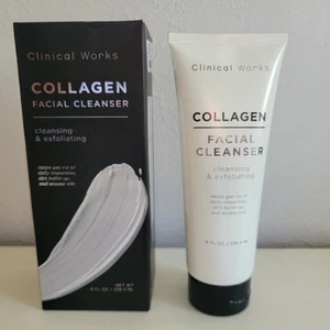 Clinical Works COLLAGEN Facial Cleanser Cleansing & Exfoliating 8 fl oz NIB - Picture 1 of 2