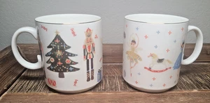 Zwei Grace's Teeware Nussknacker Ballett 14 Unzen Keramik Kaffee Tee Tassen - Bild 1 von 8