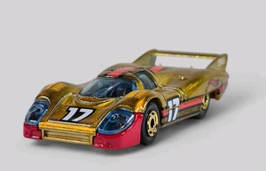 PORSCHE 917 LH Race Car Diorama Collectible DieCast Model Car 1:64 Gold LOOSE - Picture 1 of 8