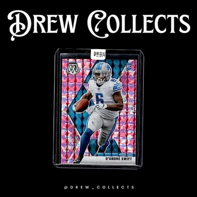 2020 Panini Mosaic #215 D'Andre Swift Prizm Camo Pink - Image 1 of 2