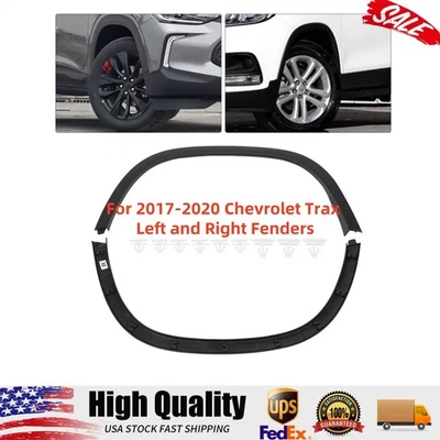 Pair Front LH+RH Fender Flare Wheel Opening Molding For Chevrolet Trax 2017-2020 Foto 1 de 4