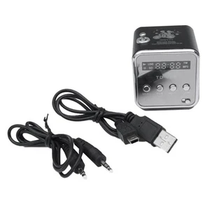 TD-V26 Digital Portable Mini Fm Radio Receiver LED Loudspeaker Wireless1991 - Photo 1/13