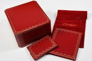 Q40D10- Cartier Armbanduhr Box und Etuis leer - Picture 1 of 12