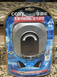 Vintage COBY CX-CD101 SLIM PERSONAL CD PLAYER 24 Track Brand New Sealed - Picture 1 of 3
