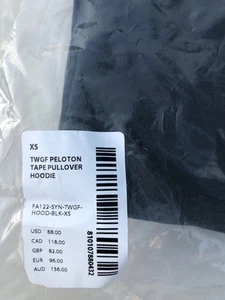 Peloton Hoodie Sweatshirt Unisex Erwachsene XS Schwarz TWGF Langarm Pullover Logo - Bild 1 von 7