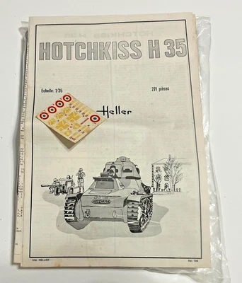 HELLER 1/35 比例 271 件 Hotchkiss H35 模型套件编号 794 密封零件 — 第 1/4 张图片