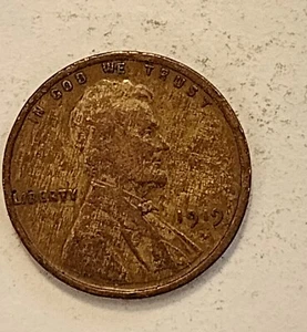 1919 No Mint mark Lincoln Wheat Cent Nice woody lamination error on OBV and REV - Picture 1 of 4