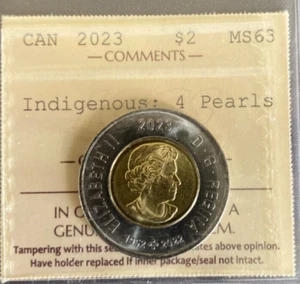Canada-2 Dollars- 2023 - Indigenous ; Colour - ICCS Certified - MS-63 - Type A - Picture 1 of 3
