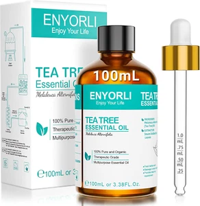Tea Tree Essenziale Olio 100Ml Naturale Tea Tree Olio per Pelle Viso Capelli Ung - Foto 1 di 12