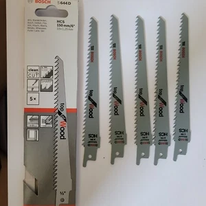 5x Hoja de sierra de calar Bosch S644D para madera 2608650673 - Imagen 1 de 3