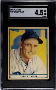 SGC 4.5 - 1941 Play Ball #60 Chuck Klein Philadelphia Phillies HOF - Bild 1 von 4