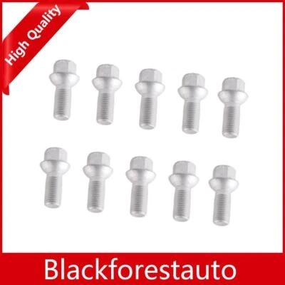 10x tuercas de pernos de rueda para #A0009904907 para Mercedes-Benz W204 C209 E350 SL50 Foto 1 de 4