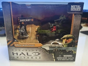 HW DIE CAST MEGABLOKS HALO UNIVERSE UNSC WARTHOG SEALED - Foto 1 di 6