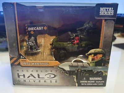 HW DIE CAST MEGABLOKS HALO UNIVERSE UNSC WARTHOG SEALED - Immagine 1 di 4