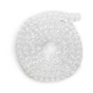 50pcs Cut Faceted Crystal Glass loose spacer Beads Jewelry Making Decor 4-8mm - Picture 1 of 25