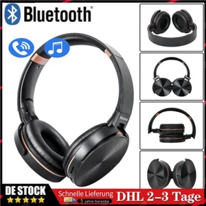 On Ear Kopfhörer 5.0 Kinder Bluetooth Kabellos Stereo Bass Kopfhorer Faltbare - Bild 1 von 12