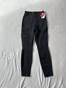 Spanx Pull On Stretch Twill Cargo Pants Petite Small Grey Brand New - Picture 1 of 3