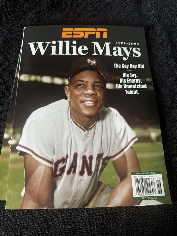 Willie Mays ESPN Special Edition Magazine 1931-2024 The Say Hey Kid Unread Mint - Image 1 of 1