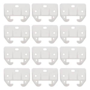 12pcs Drawer Track Guides Plastic Track Guides Drawer Guide Brackets - Picture 1 of 12