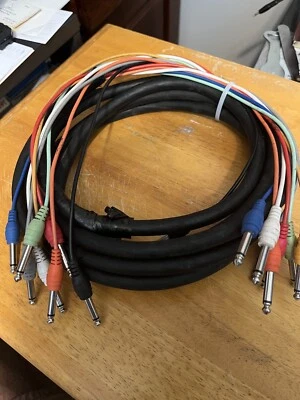 Snake Patch Cable - Hi-Z - 16’ Long - 7 Conductors - 1/4” On Each End LBC - Image 1 of 4