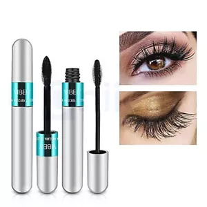 Vibely 4D Silk Fibre Infused Waterproof Mascara Makeup Cosmetic 2 in 1 Brushes - Picture 1 of 8