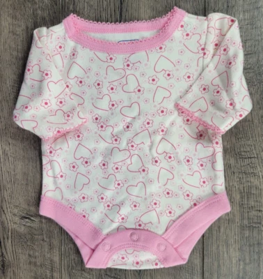 Baby Girl Nwot Baby Connection Preemie Pink Heart Bodysuit - Image 1 of 2