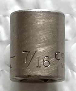 CRAFTSMAN TOOLS USA V44344, 3/8" DRIVE, 7/16" STAR SOCKET, SHALLOW, 8 POINT. - Bild 1 von 8