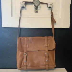 Authentic Vintage Coach Madison 5325 London Tan Leather Briefcase Laptop - Picture 1 of 16