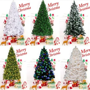 1.2/1.5M/1.8M/2.1M Christmas Tree with LED Fairy Lights Easy Assemble Home Decor - Picture 1 of 22