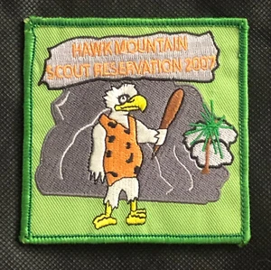 Hawk Mountain Scout Reservation Patch - 3.5 inches x 3.5 inches - Boy Scouts  - Picture 1 of 2