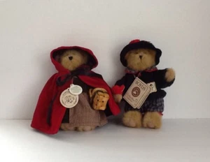 Boyds Bears 8" Bailey el Observador de Pájaros y 8 1/2" Bailey Caperucita Roja Retirado - Imagen 1 de 12