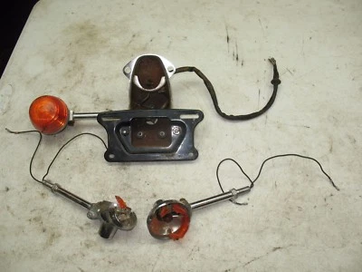 Honda cm450A 1982 cm 450 montaje de luz trasera + soporte de montaje de etiqueta de matrícula Foto 1 de 4