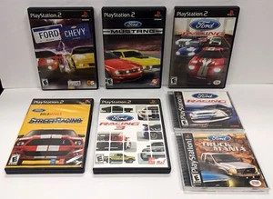 Ford Playstation Game Lot PS1 PS2 - Racing 1 2 3 Truck Mania Bold Chevy Mustang - Picture 1 of 9
