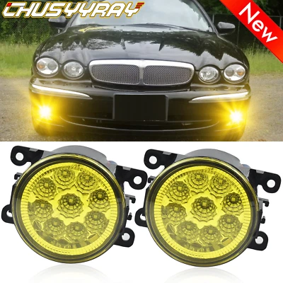 4"inch LED Fog Lights Front Bumper Lamp yellow for 2004 2005-2008 Jaguar S-Type - Image 1 of 4