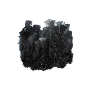 Plumes de dinde 12/18 cm 25g Noir - Imagen 1 de 2