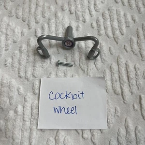 1999 Barbie AIRPLANE JET PLANE Replacement Cockpit Wheel Control W/ Screw - Picture 1 of 2