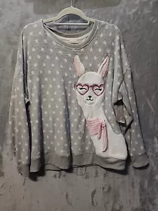 NWT Secret Treasures Llama Night Top Shirt Womens 2X Sleepwear Comfy Soft - Picture 1 of 6