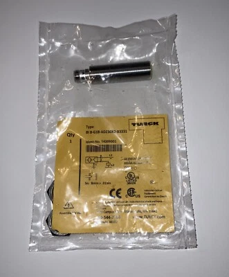 **NEW** TURCK T4209301 INDUCTIVE PROXIMITY SENSOR BI8-G18-ADZ30X2-B3331 - Image 1 of 2
