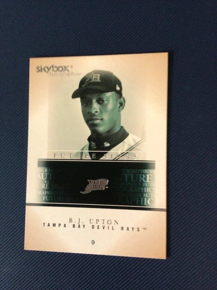 2005 Skybox Autographics B.J. Upton Future Signs Card # 15 of 20 FS - Image 1 of 2