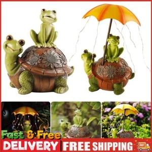 Niedliche Schildkröte Garten Lampen Niedlich Niedlich Frosch Hof Ornamente für Außen Hof Garten - Bild 1 von 18